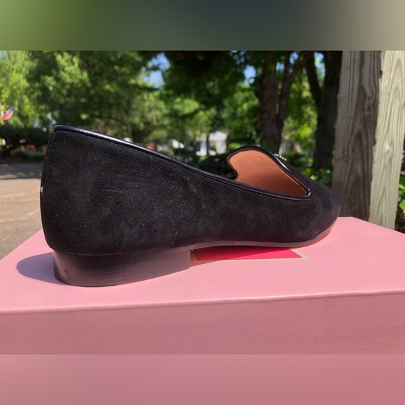 Kate Spade Signature Claudia Suede Flat Loafer, Black - Picture 3 of 6